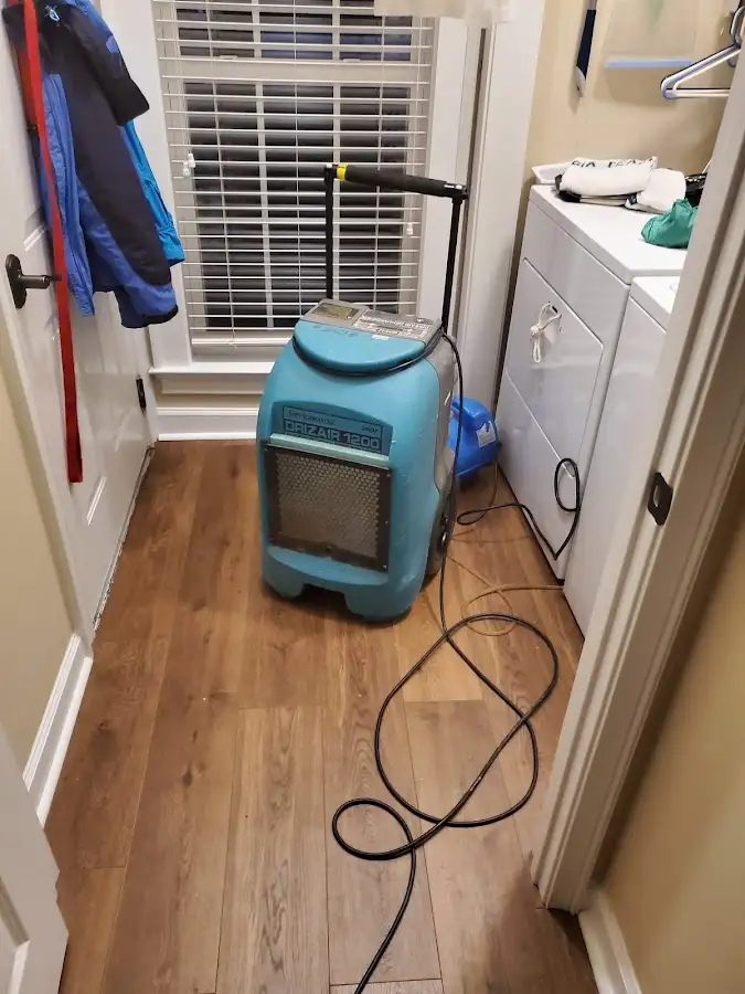 Commercial dehumidifier deployed for Flood Damage Cleanup in Murphy